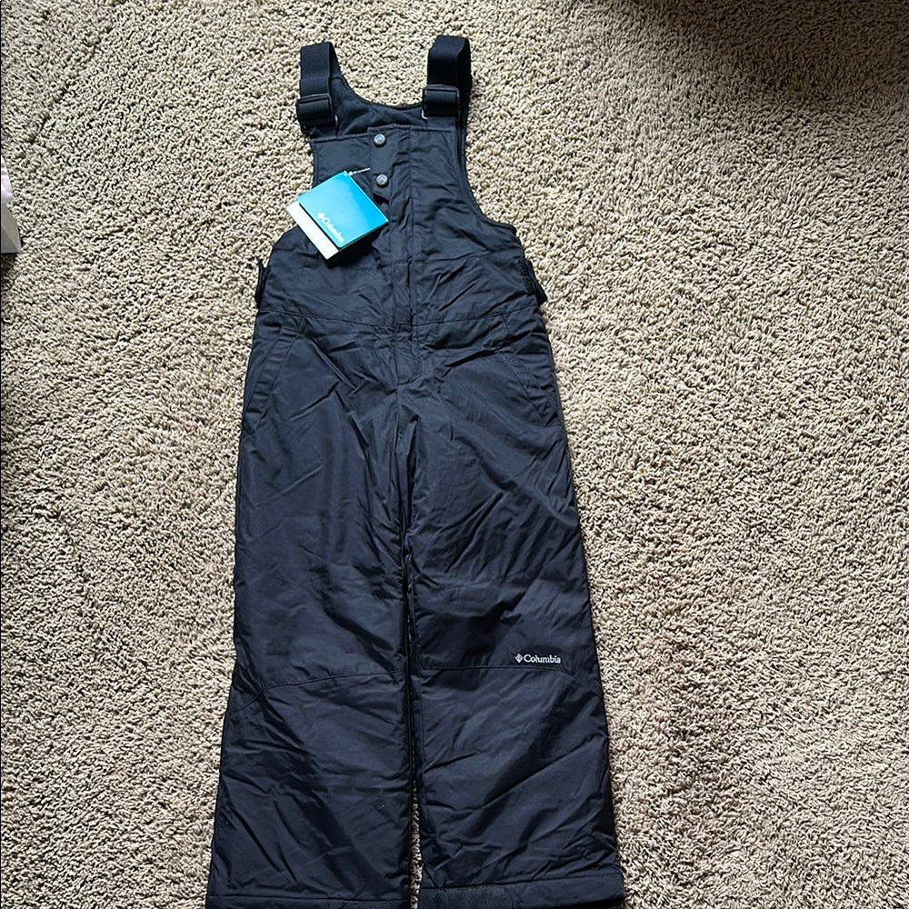 NWT Columbia Kids Black One Piece Snowsuit Size 6/6X